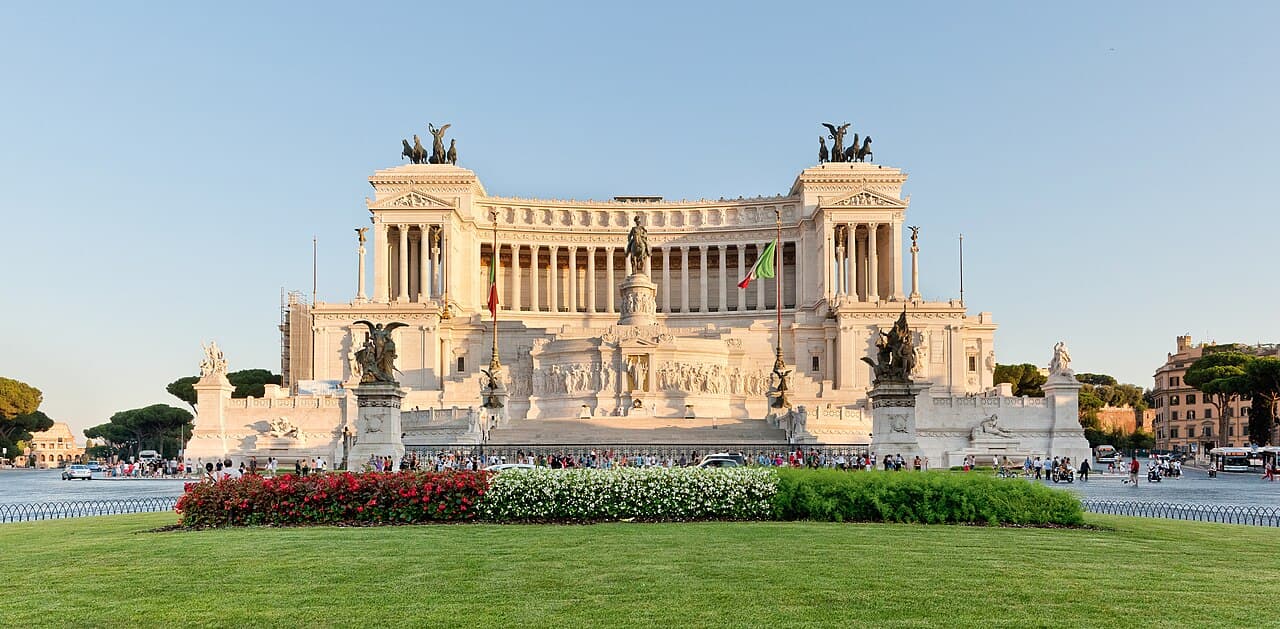 Il Vittoriano a Piazza Venezia a Roma